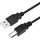 LogiLink USB 2.0 Kabel USB-A - USB-B Stecker 2,0 m schwarz