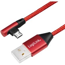 LogiLink USB 2.0 Kabel USB-A - Micro-USB Stecker 1,0 m rot
