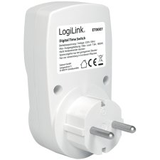LogiLink Digitale Zeitschaltuhr IP20 weiß