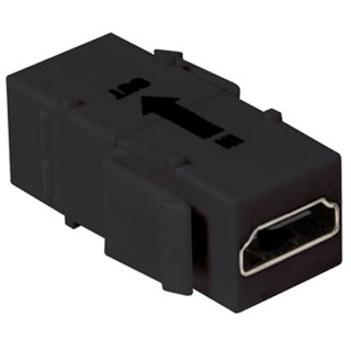 LogiLink Keystone Modular Verbinder HDMI mit Repeater schwarz