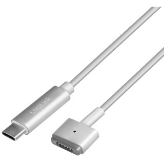 LogiLink USB-C - Apple MagSafe 2 Ladekabel silber Kabellänge: 1,8 m