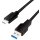 LogiLink USB 3.2 Kabel USB-A - USB-C Stecker 0,15 m schwarz