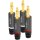 LogiLink Bananenstecker-Set 4-teilig (2 Paar)