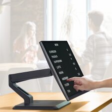LogiLink Touchscreen-Monitorarm mit Standfuß schwarz