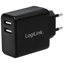 LogiLink USB-Adapterstecker 2x USB 12 Watt schwarz