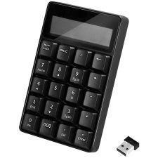 LogiLink Nummerblock mit Taschenrechner kabellos schwarz...