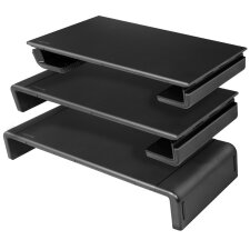 LogiLink Monitorständer Breite einstellbar schwarz