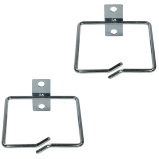 LogiLink Kabelführungsbügel-Set Stahl 80 x 80 mm verzinkt 2 Stück