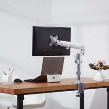 LogiLink Monitorarm Aluminium Armlänge: 553 mm Curved