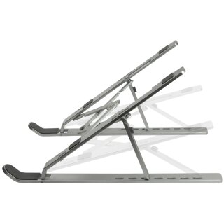 LogiLink Notebook-Ständer zusammenklappbar silber