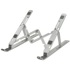 LogiLink Notebook-Ständer zusammenklappbar silber