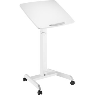 LogiLink Sitz-/Steh-Arbeitsplatz rollbar weiß