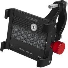 LogiLink Fahrrad-Smartphonehalterung fixiert schwarz/rot