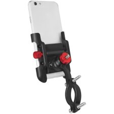 LogiLink Fahrrad-Smartphonehalterung gerade schwarz/rot
