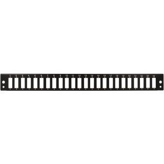 LogiLink Frontblende für 19" Spleißbox 24 Ports schwarz SC-Duplex Quad oder LC-Quad