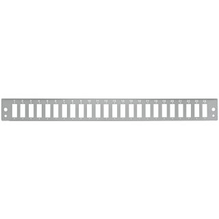 LogiLink Frontblende für 19" Spleißbox 24 Ports lichtgrau SC-Duplex Quad oder LC-Quad
