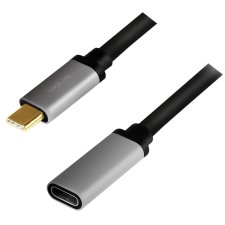 LogiLink USB 3.2 Verlängerungskabel schwarz/grau 0,5...
