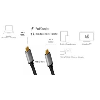 LogiLink USB 3.2 Kabel USB-C Stecker - USB-C Stecker 1,5 m