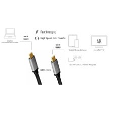 LogiLink USB 3.2 Kabel USB-C Stecker - USB-C Stecker 1,0 m