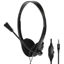 LogiLink Stereo Headset mit Mikrofon schwarz