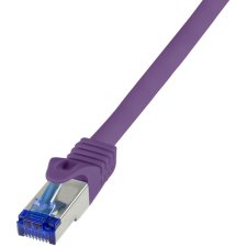 LogiLink Patchkabel Ultraflex Kat.6A S/FTP 7,5 m violett