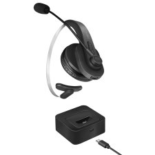 LogiLink Bluetooth 5.0 Mono Headset mit Ladestation schwarz