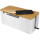 LogiLink Kabelbox weiß mit Bambus-Deckel