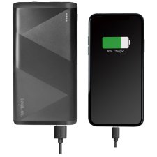 LogiLink Mobiler Zusatzakku 10.000 mAh 2x USB schwarz