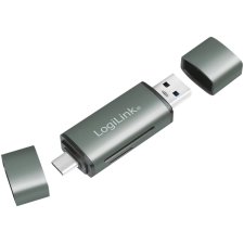 LogiLink USB 3.2 Gen1 Card Reader SD/Micro SD alu im...