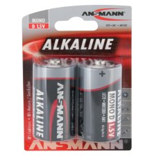 ANSMANN Alkaline Batterie "RED" Mono D 2er Blister