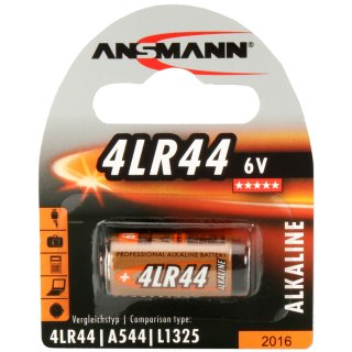 ANSMANN Alkaline Batterie 4LR44 6 Volt 1er Blister