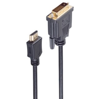 shiverpeaks BASIC-S HDMI - DVI-D 24+1 Kabel Länge: 1,0 m schwarz