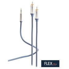 FLEXLINE Audiokabel 2x Cinchstecker - 3,5 mm Klinkenstecker
