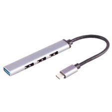 shiverpeaks BASIC-S USB-C 3.0 Hub 4-fach ALU slim spacegrau