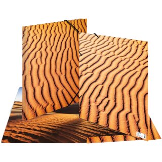 HERMA Eckspannermappe "Nature" DIN A3 Karton Sand