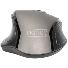 DIGITUS Optische Maus Ergonomic 6 Tasten schwarz/grau