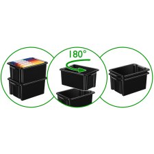 CEP Aufbewahrungsbox Maxi strata 32 Liter schwarz (ohne Inhalt)