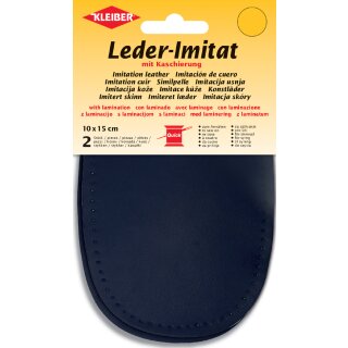 KLEIBER Leder-Imitat mit Kaschierung 100 x 150 mm marine 2 Stück