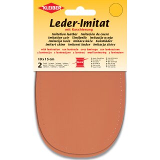 KLEIBER Leder-Imitat mit Kaschierung 100 x 150 mm orange 2 Stück