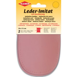 KLEIBER Leder-Imitat mit Kaschierung 100 x 150 mm rosa 2 Stück