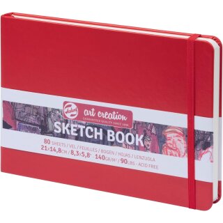 ROYAL TALENS Skizzenbuch Art Creation 148 x 210 mm rot 80 Blatt