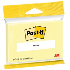3M Post-it Notes Haftnotizen 76 x 127 mm gelb Blister 100...