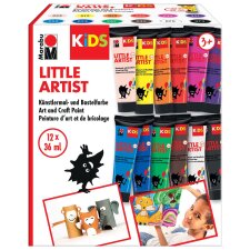 Marabu KiDS Bastelfarbe Little Artist 36 ml 12er Set