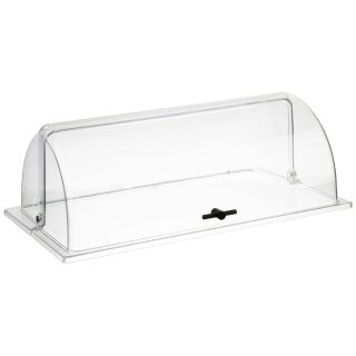 APS Rolltop-Haube GN 1/1 rechteckig transparent aus Polycarbonat