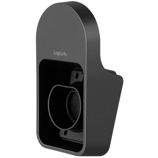 LogiLink Wandhalterung mit Kabelablage für Auto-Ladekabel schwarz