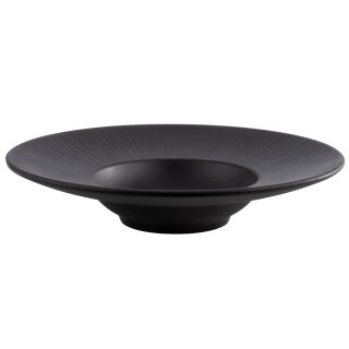 APS Pastateller NERO Durchmesser: 290 mm schwarz aus Melamin