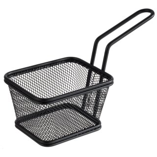 APS Servier-Frittierkorb SNACKHOLDER 100 x 85 mm schwarz aus Edelstahl