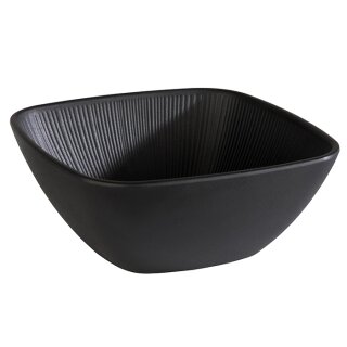 APS Schale NERO eckig 250 x 250 mm schwarz aus Melamin