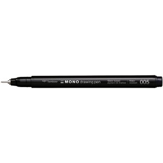 Tombow Fineliner MONO drawing pen schwarz Strichstärke 005