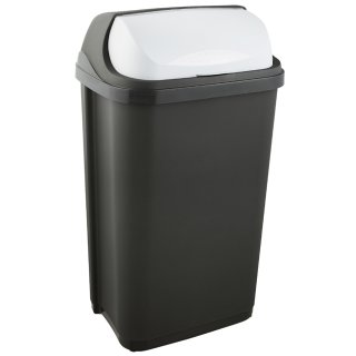 keeeper Abfallbehälter "rasmus" 50 Liter graphite / weiß